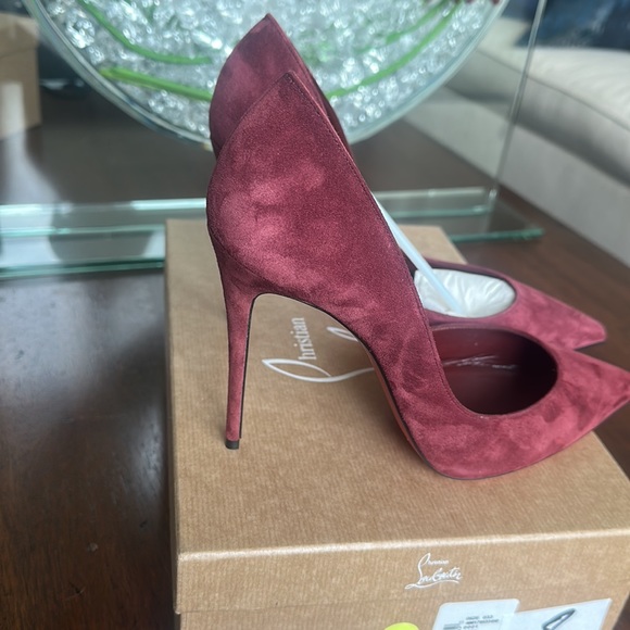 NWT Maroon suede Iriza 100 pumps size 39.5 - Picture 3 of 5